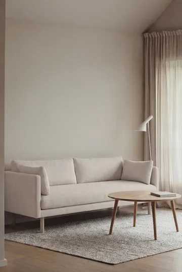 Linnevik sofa - Jump Off White 1954-hvitoljet eik, 3-seters, uten skjørt - 1898