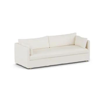Linnevik sofa - Jump off white 1954-hvitoljet eik, 4-seters, med skjørt - 1898