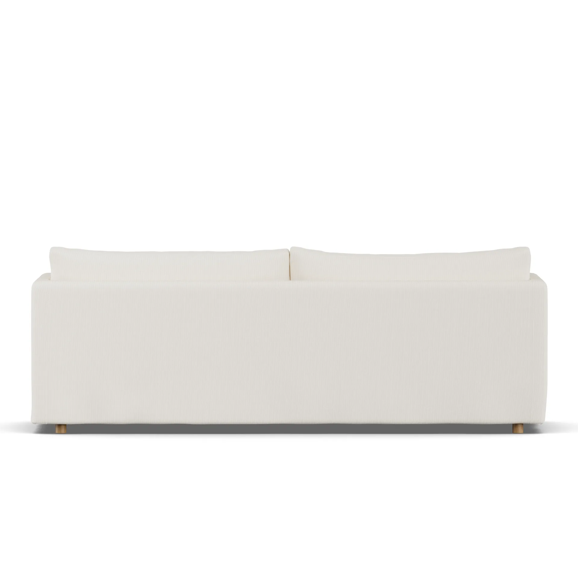 Linnevik sofa, Jump off white 1954-hvitoljet eik, 4-seters, med skjørt 1898