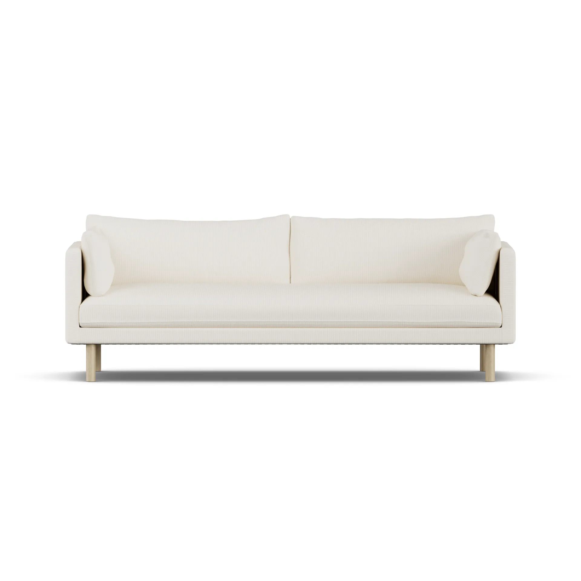 Linnevik sofa, Jump Off White 1954-hvitoljet eik, 4-seters, uten skjørt 1898