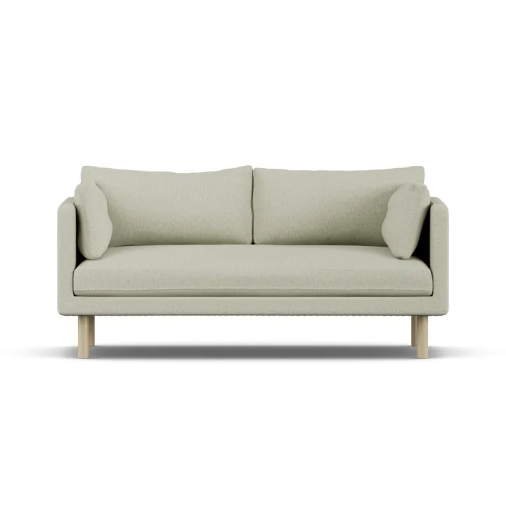Linnevik sofa - Luiza Beige 3981-hvitoljet eik, 2-seters, uten skjørt - 1898