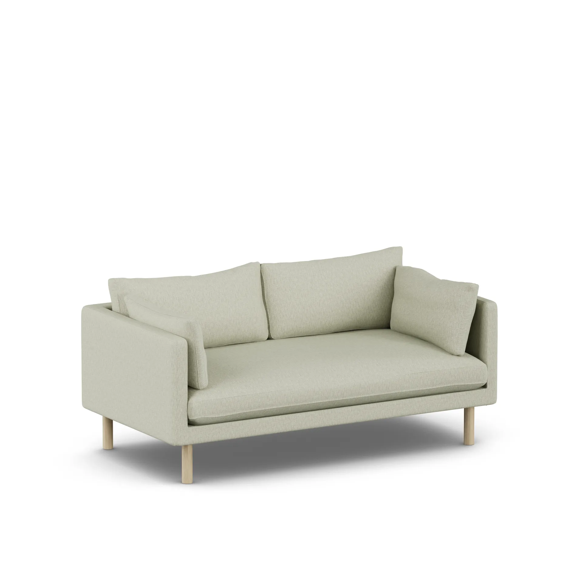 Linnevik sofa, Luiza Beige 3981-hvitoljet eik, 2-seters 1898