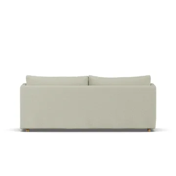Linnevik sofa - Luiza Beige 3981-hvitoljet eik, 3-seters, med skjørt - 1898