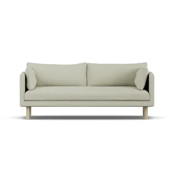 Linnevik sofa - Luiza Beige 3981-hvitoljet eik, 3-seters, uten skjørt - 1898