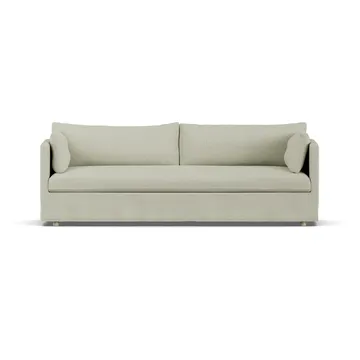 Linnevik sofa - Luiza beige 3981-hvitoljet eik, 4-seters, med skjørt - 1898