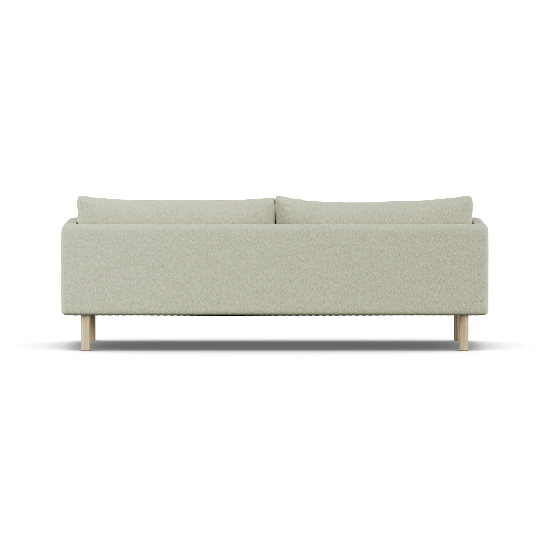 Linnevik sofa, Luiza Beige 3981-hvitoljet eik, 4-seters, uten skjørt 1898