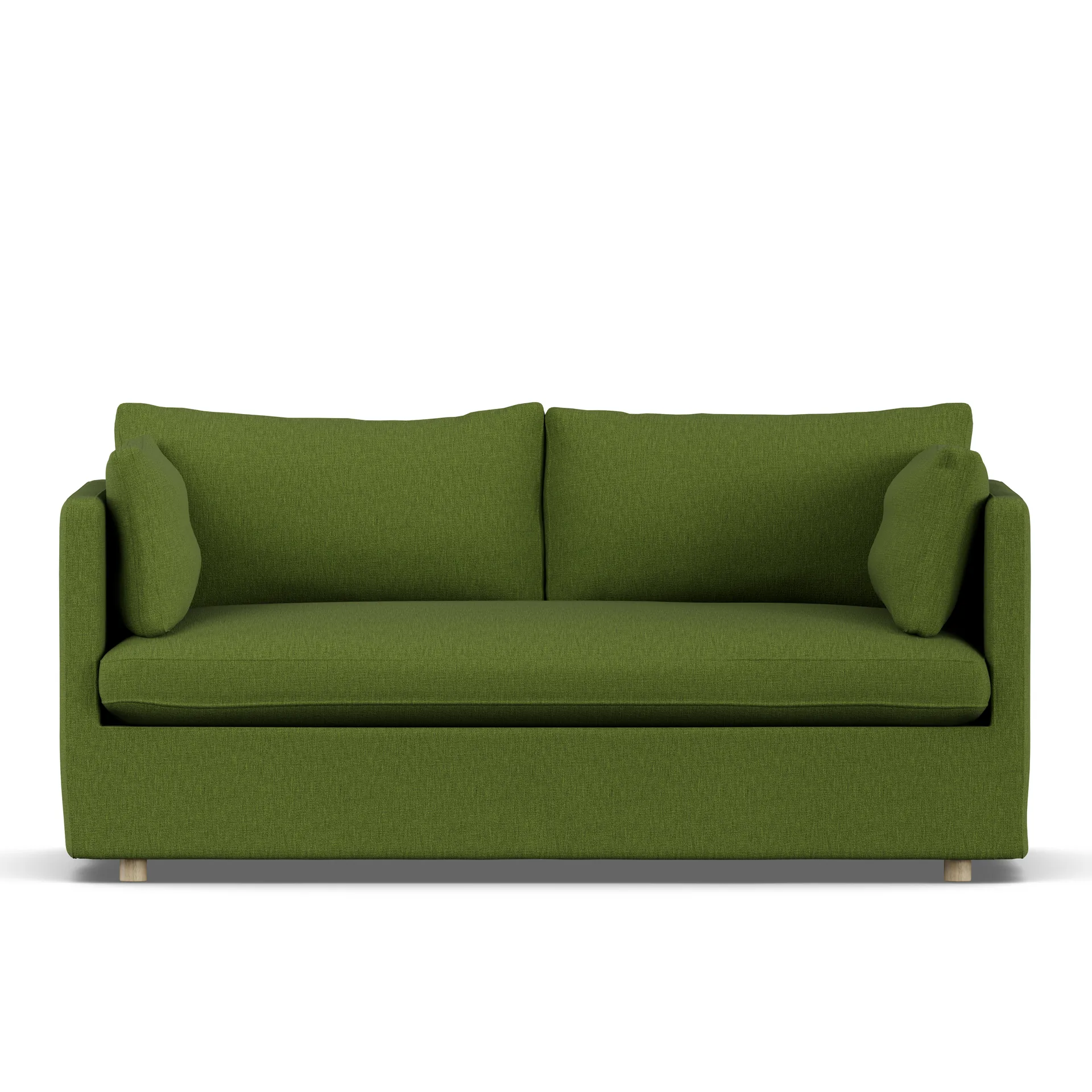Linnevik sofa, Luiza Green 3975-hvitoljet eik, 2-seters, med skjørt 1898