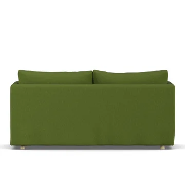 Linnevik sofa - Luiza Green 3975-hvitoljet eik, 2-seters, med skjørt - 1898