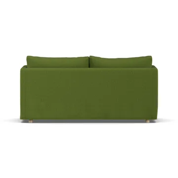 Linnevik sofa - Luiza Green 3975-hvitoljet eik, 2-seters, med skjørt - 1898