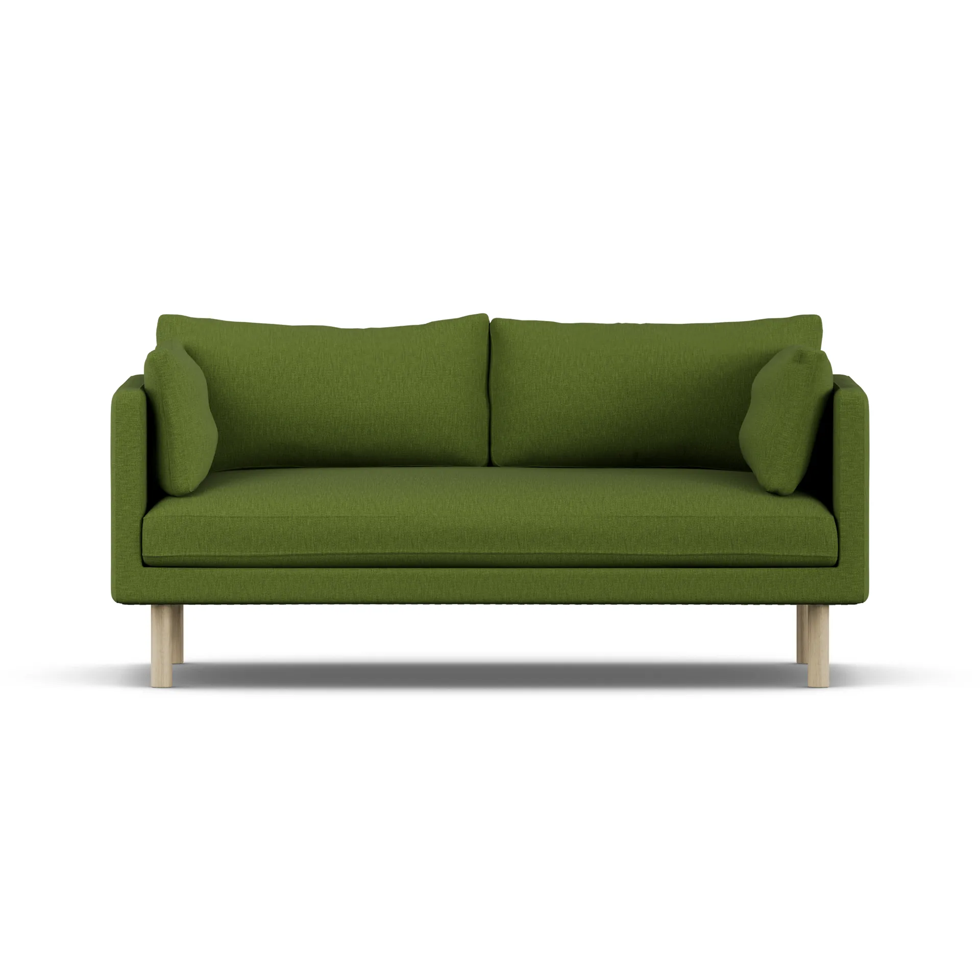 Linnevik sofa, Luiza Green 3975-hvitoljet eik, 2-seters, uten skjørt 1898