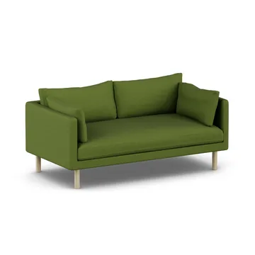 Linnevik sofa - Luiza Green 3975-hvitoljet eik, 2-seters, uten skjørt - 1898