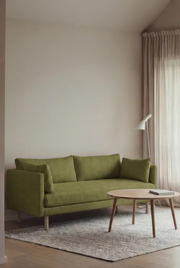 Linnevik sofa - Luiza Green 3975-hvitoljet eik, 2-seters - 1898