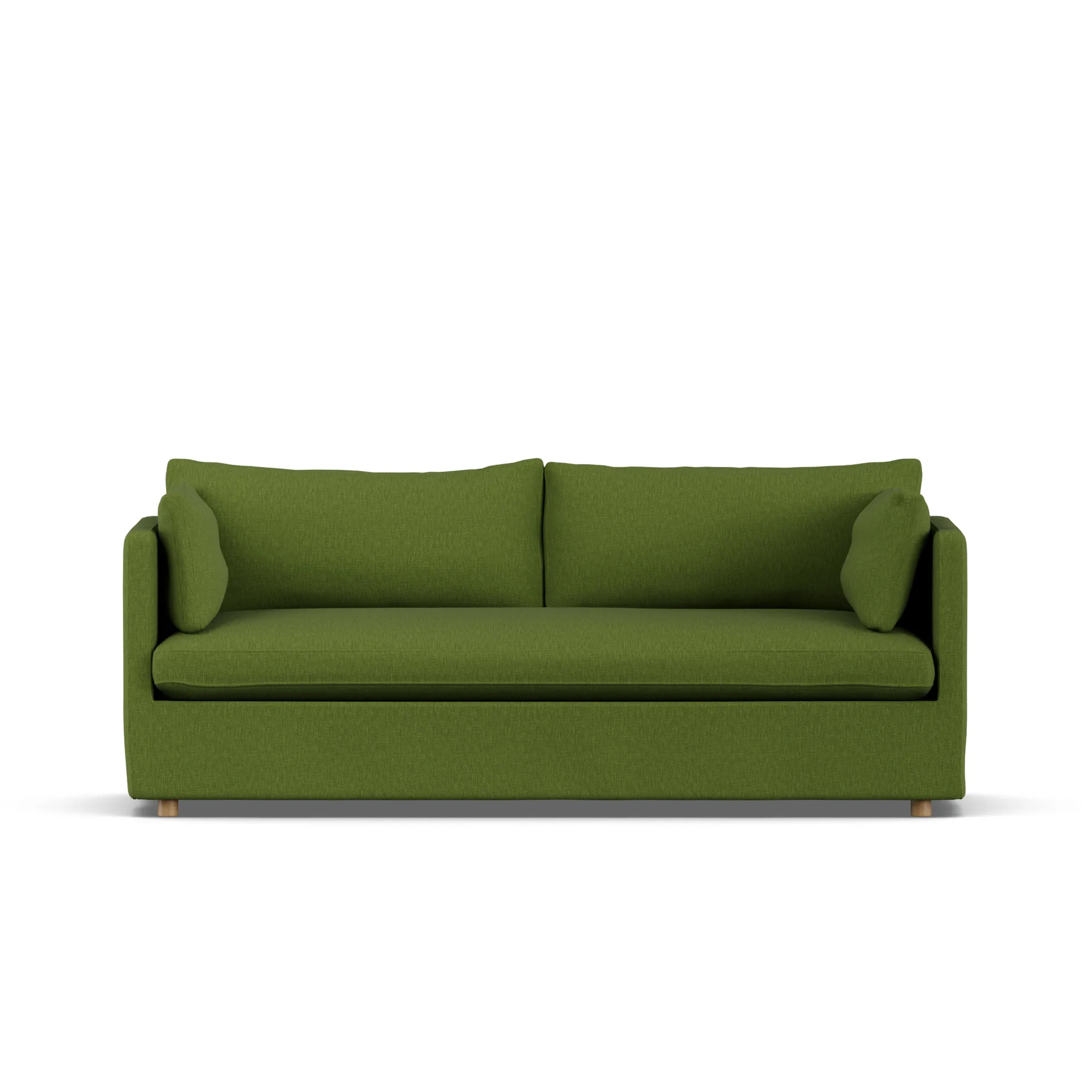 Linnevik sofa, Luiza green 3975-hvitoljet eik, 3-seters, med skjørt 1898