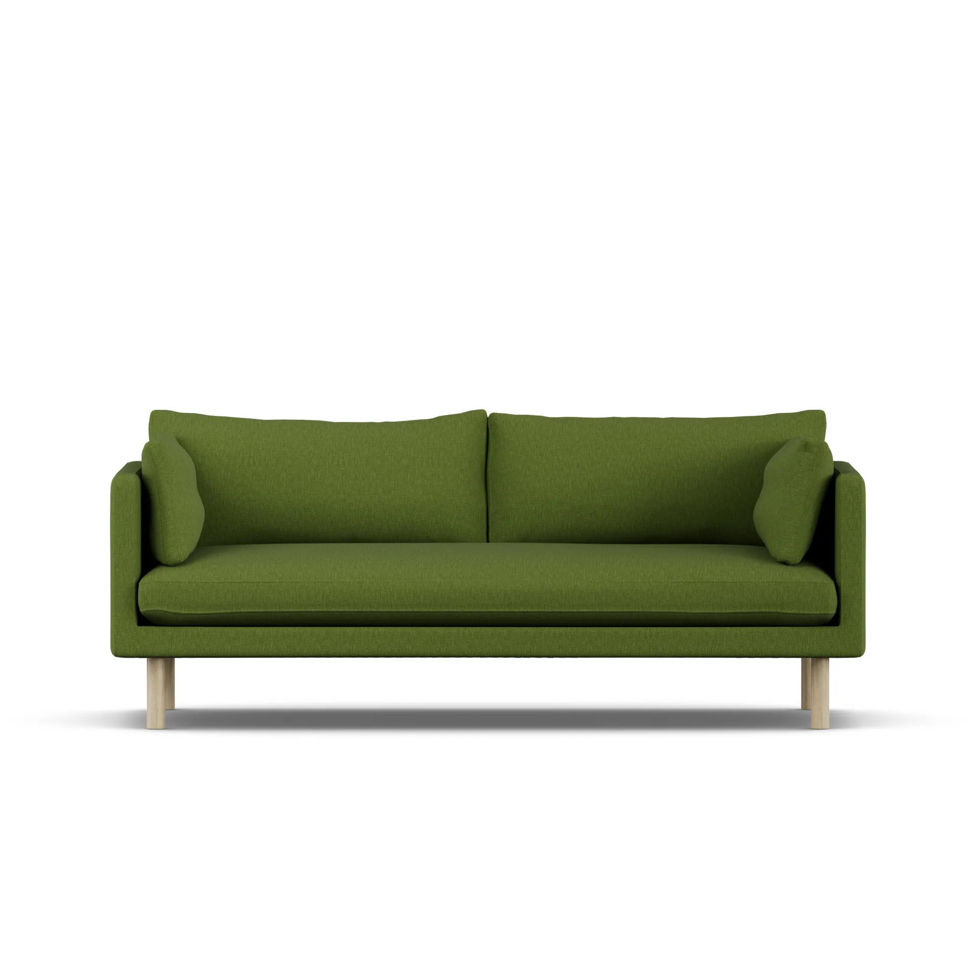 Linnevik sofa, Luiza Green 3975-hvitoljet eik, 3-seters 1898