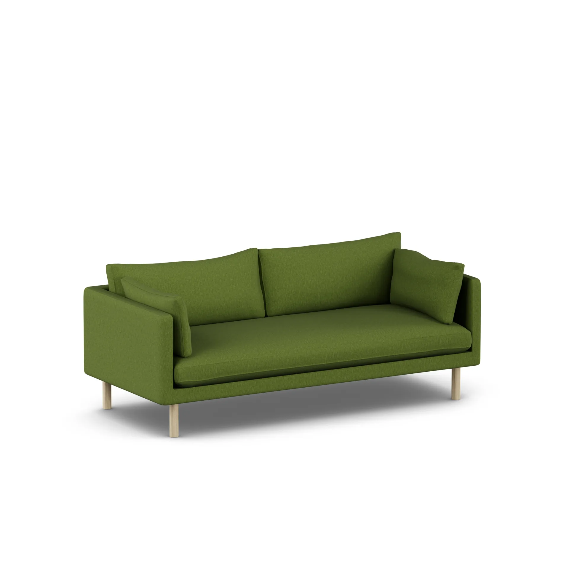 Linnevik sofa, Luiza Green 3975-hvitoljet eik, 3-seters 1898
