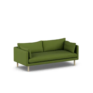 Linnevik sofa - Luiza Green 3975-hvitoljet eik, 3-seters - 1898