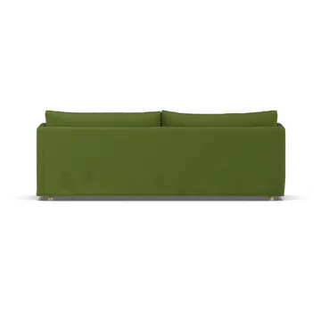 Linnevik sofa - Luiza Green 3975-hvitoljet eik, 4-seters, med skjørt - 1898