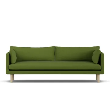 Linnevik sofa - Luiza Green 3975-hvitoljet eik, 4-seters - 1898
