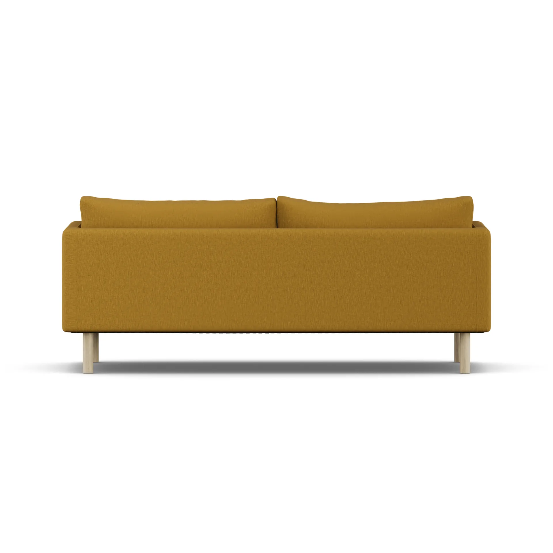 Linnevik sofa, Luiza Mustard 3972-hvitoljet eik, 3-seters, uten skjørt 1898