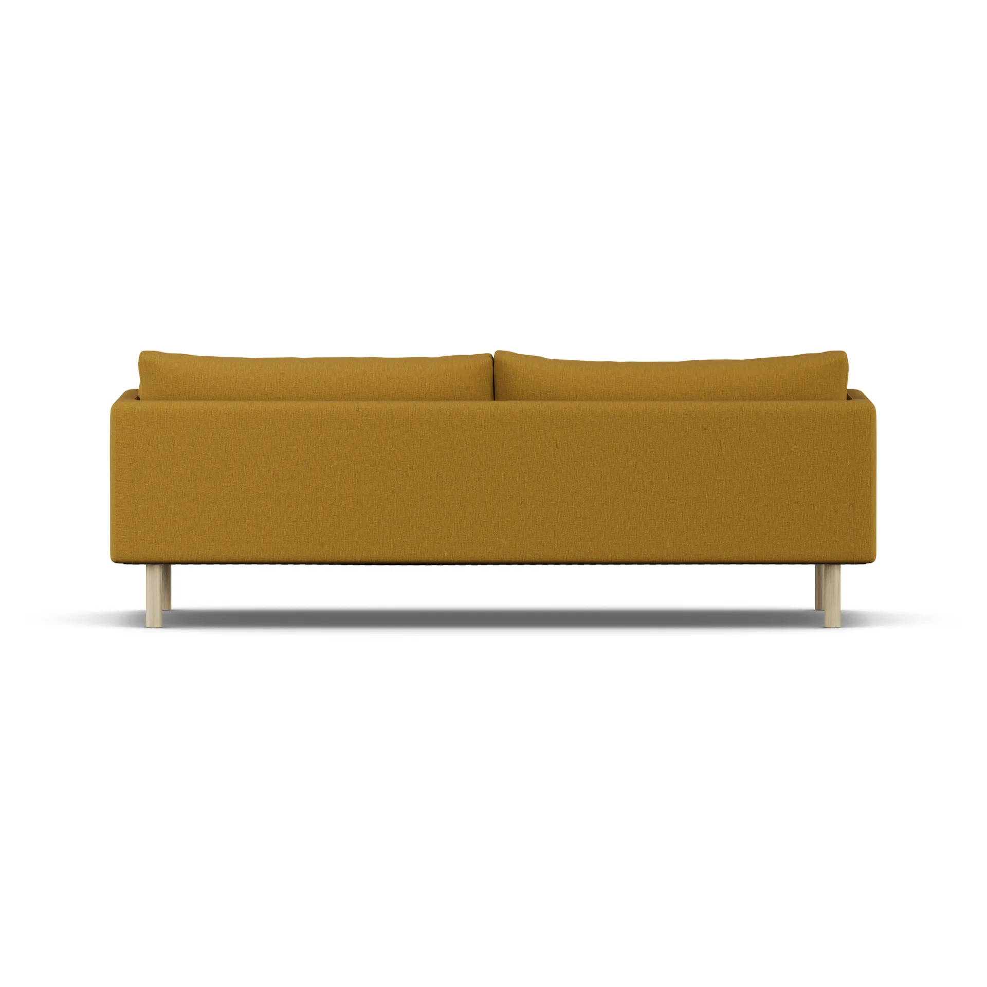 Linnevik sofa, Luiza Mustard 3972-hvitoljet eik, 4-seters, uten skjørt 1898