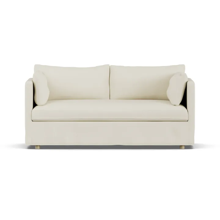 Linnevik sofa - Oslo Nature 1540-hvitoljet eik, 2-seters, med skjørt - 1898