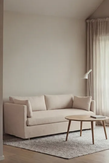 Linnevik sofa - Oslo Nature 1540-hvitoljet eik, 2-seters, med skjørt - 1898