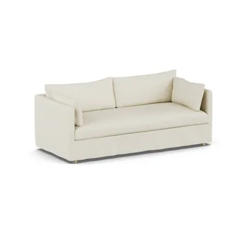Linnevik sofa - Oslo Nature 1540-hvitoljet eik, 3-seters, med skjørt - 1898