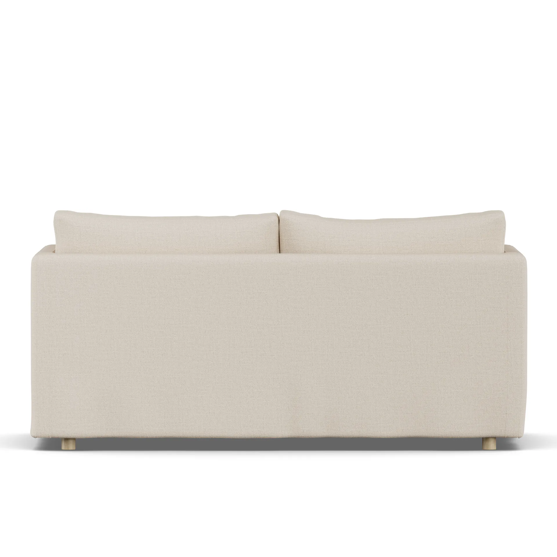 Linnevik sofa, Same Beige 6670-hvitoljet eik, 2-seters, med skjørt 1898