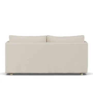 Linnevik sofa - Same Beige 6670-hvitoljet eik, 2-seters, med skjørt - 1898