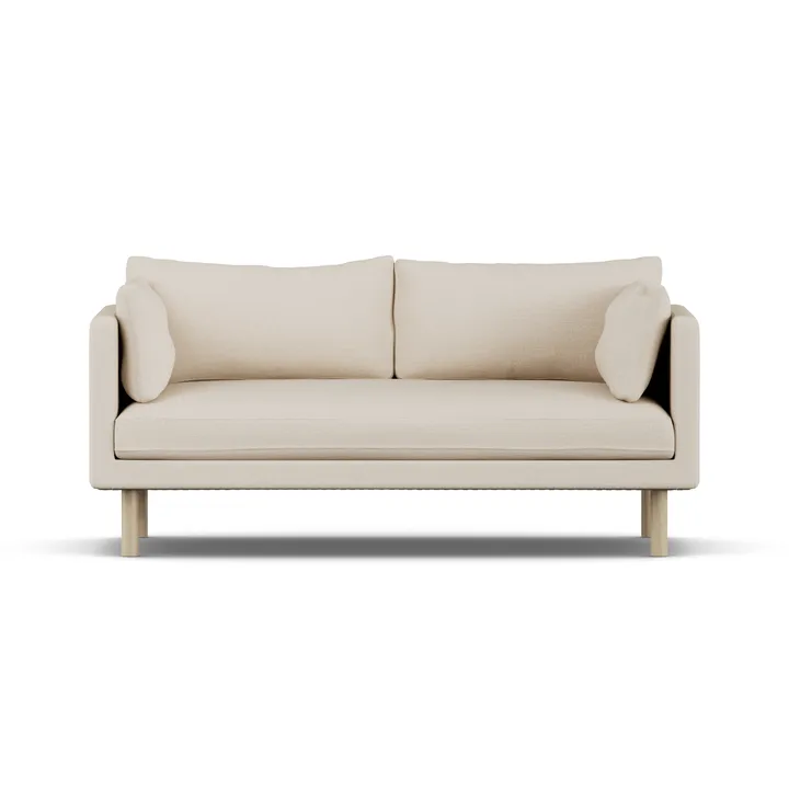 Linnevik sofa - Same Beige 6670-hvitoljet eik, 2-seters, uten skjørt - 1898