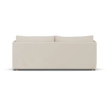 Linnevik sofa - Same Beige 6670-hvitoljet eik, 3-seters, med skjørt - 1898
