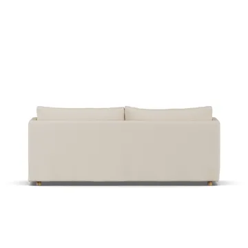 Linnevik sofa - Same Beige 6670-hvitoljet eik, 3-seters, med skjørt - 1898