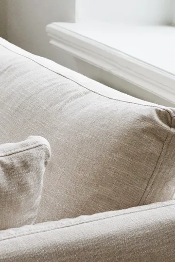 Linnevik sofa - Same Beige 6670-hvitoljet eik, 3-seters, med skjørt - 1898