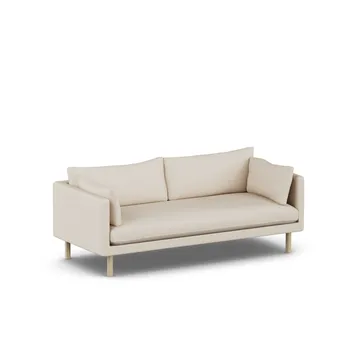 Linnevik sofa - Same Beige 6670-hvitoljet eik, 3-seters - 1898