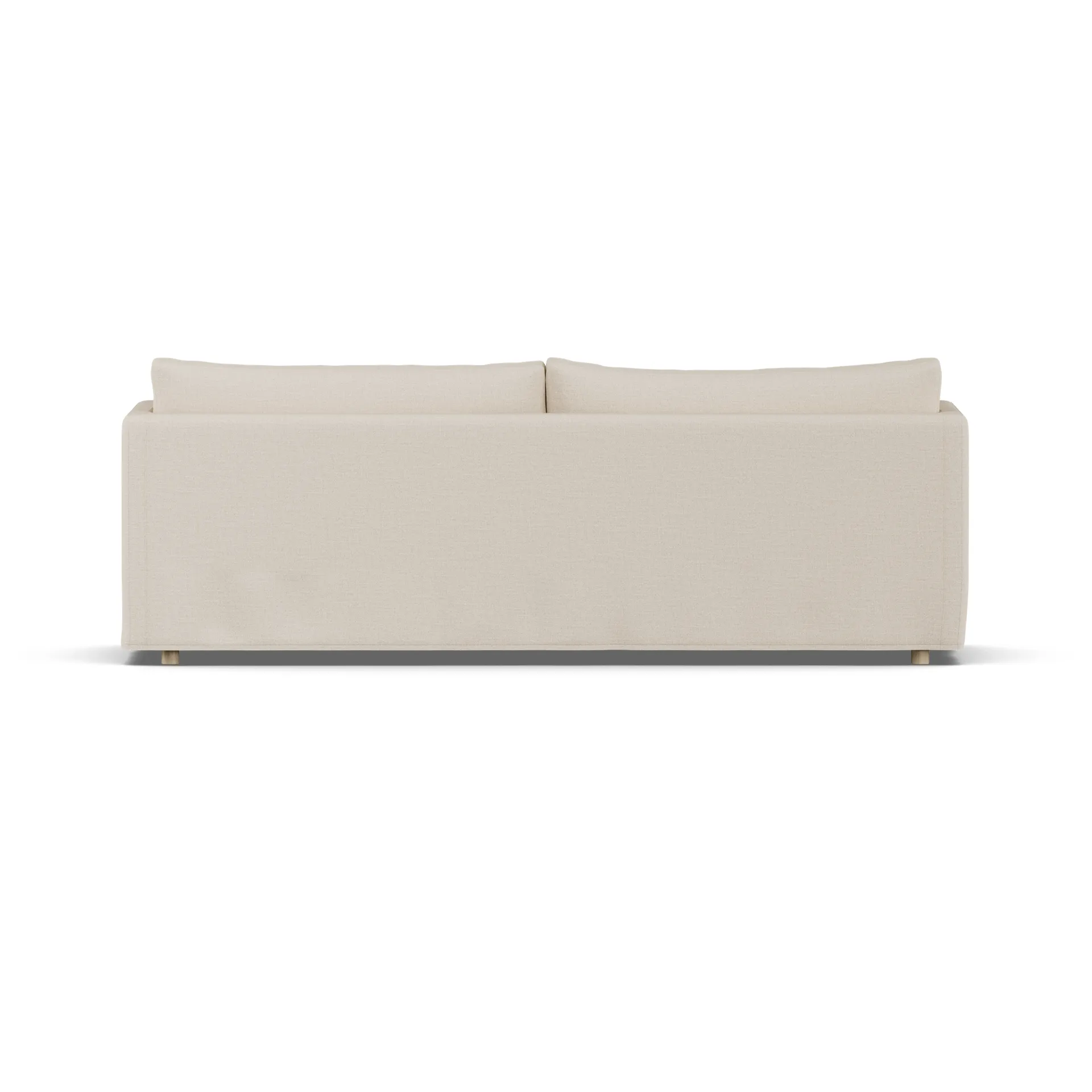 Linnevik sofa, Same Beige 6670-hvitoljet eik, 4-seters, med skjørt 1898