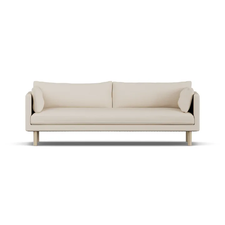 Linnevik sofa - Same Beige 6670-hvitoljet eik, 4-seters, uten skjørt - 1898