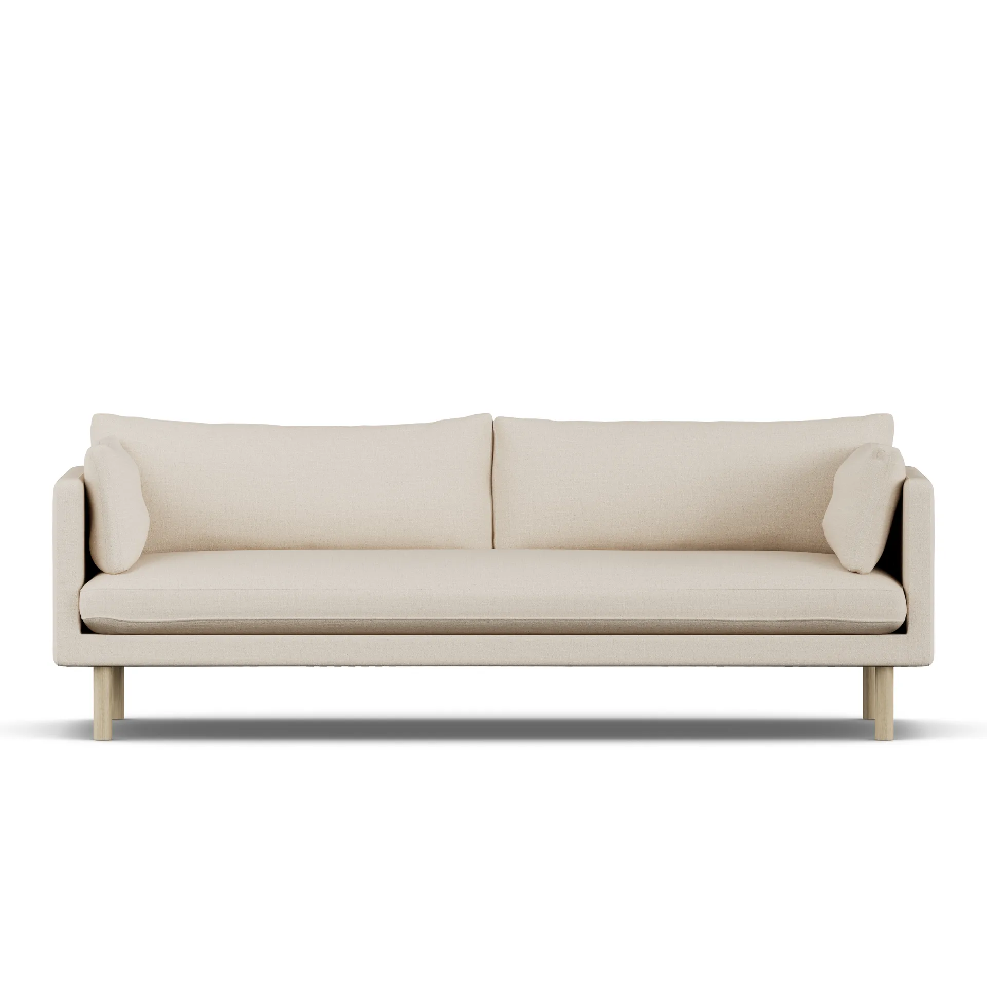Linnevik sofa, Same Beige 6670-hvitoljet eik, 4-seters 1898