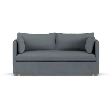 Linnevik sofa - Same Blue 6678-hvitoljet eik, 2-seters, med skjørt - 1898