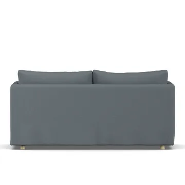 Linnevik sofa - Same Blue 6678-hvitoljet eik, 2-seters, med skjørt - 1898
