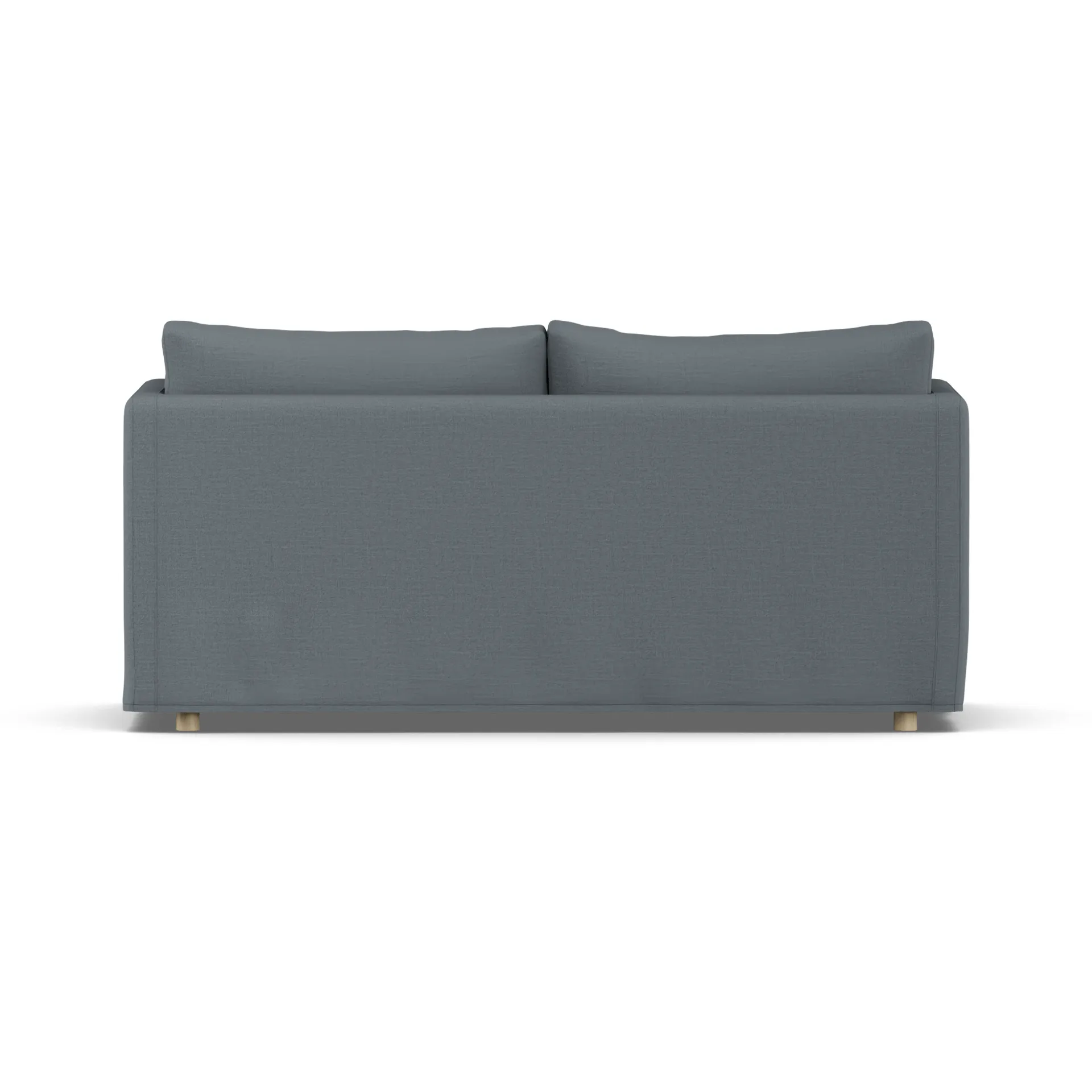 Linnevik sofa, Same Blue 6678-hvitoljet eik, 2-seters, med skjørt 1898