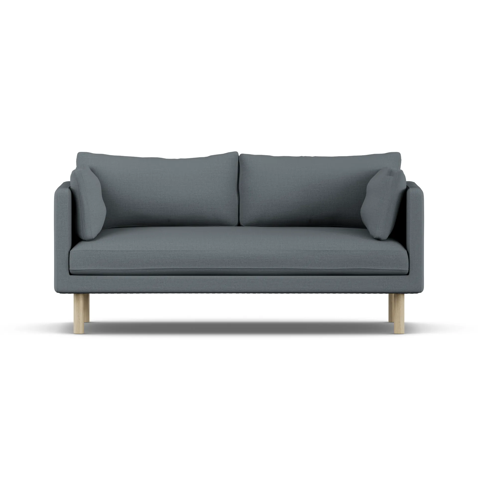 Linnevik sofa, Same Blue 6678-hvitoljet eik, 2-seters, uten skjørt 1898