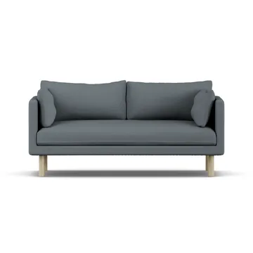 Linnevik sofa - Same Blue 6678-hvitoljet eik, 2-seters, uten skjørt - 1898