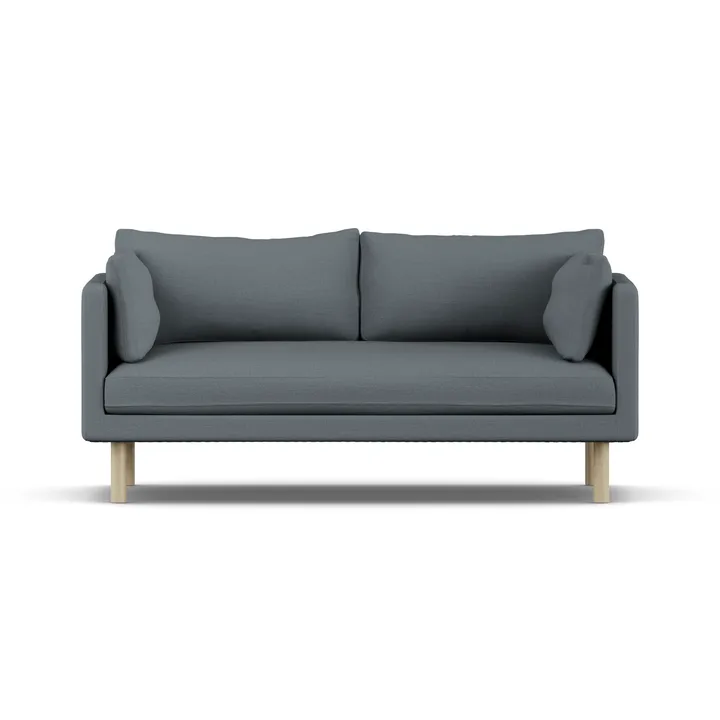 Linnevik sofa - Same Blue 6678-hvitoljet eik, 2-seters, uten skjørt - 1898