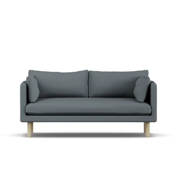Linnevik sofa - Same Blue 6678-hvitoljet eik, 2-seters - 1898