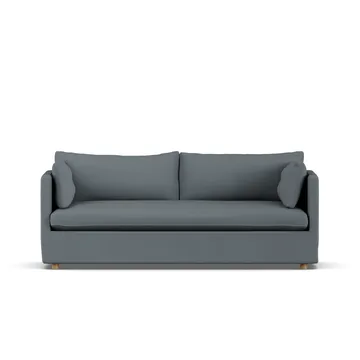 Linnevik sofa - Same Blue 6678-hvitoljet eik, 3-seters, med skjørt - 1898