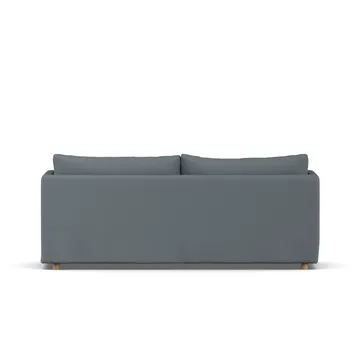 Linnevik sofa - Same Blue 6678-hvitoljet eik, 3-seters, med skjørt - 1898