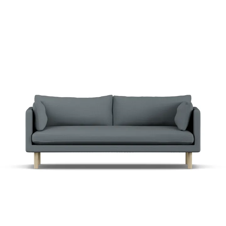 Linnevik sofa - Same Blue 6678-hvitoljet eik, 3-seters - 1898