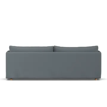 Linnevik sofa - Same Blue 6678-hvitoljet eik, 4-seters, med skjørt - 1898