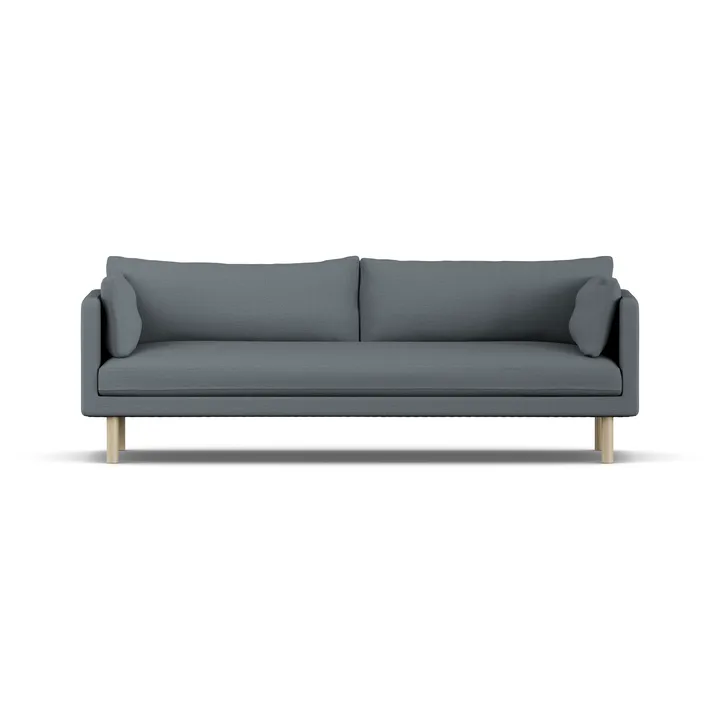 Linnevik sofa - Same Blue 6678-hvitoljet eik, 4-seters, uten skjørt - 1898