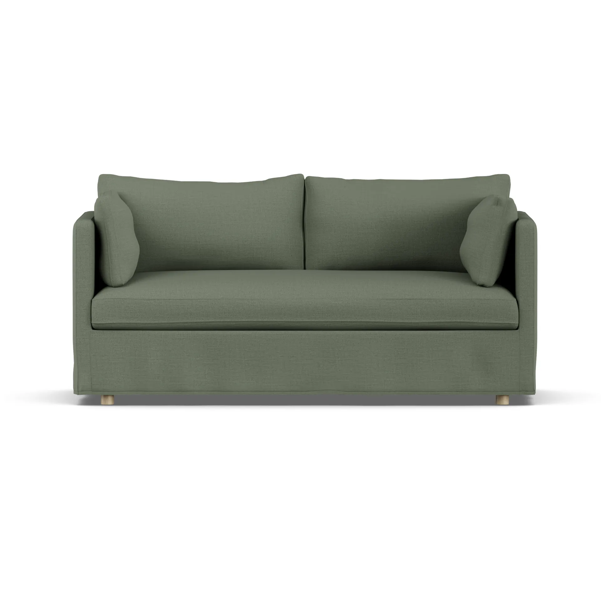 Linnevik sofa, Same Forest 6677-hvitoljet eik, 2-seters, med skjørt 1898